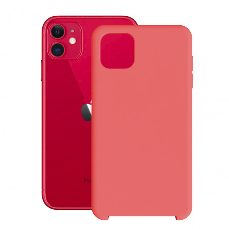 Ksix Soft Silicone Case For Iphone 11 Red