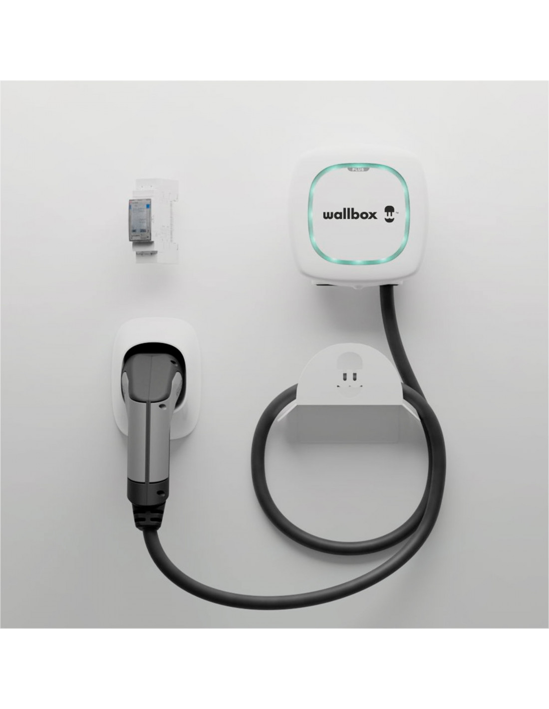 Wallbox Kit Pulsar Plus EV charger, 5m, type 2, 22kW + Cable holder