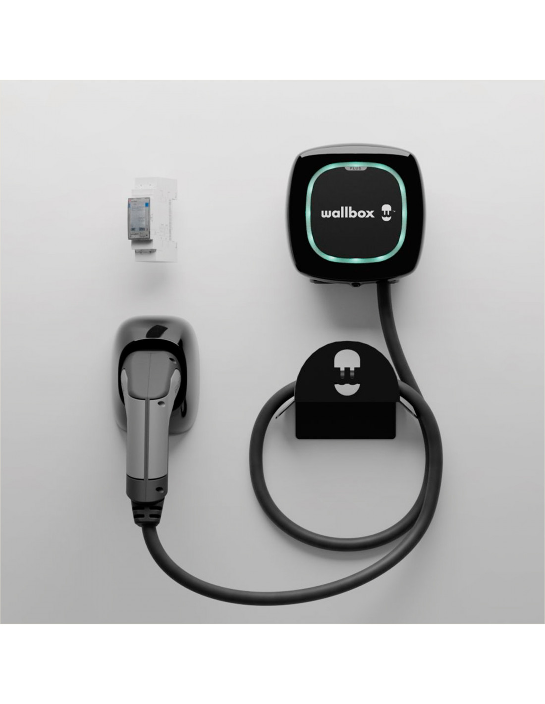 Wallbox Kit Pulsar Plus EV charger 5m, type 2, 7.4kW + Cab. holder + Power