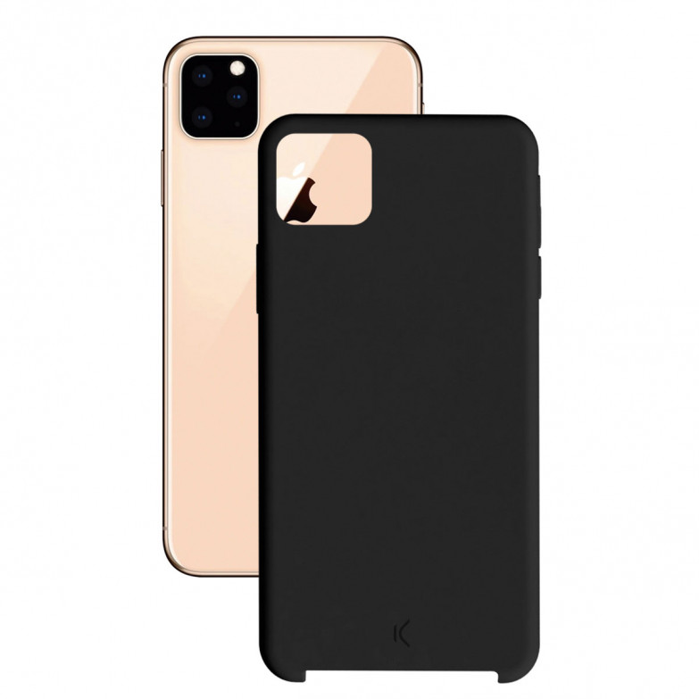 Ksix Soft Silicone Case For Iphone 11 Pro Max Black