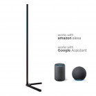 Lámpara de pie esquinera SmartLED 12W KSIX, 140cm, 450 lm, Sincroniza música, App Compatible Alexa, Google Home, Siri, RGBWIC