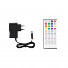 Lámpara de pie esquinera SmartLED 12W KSIX, 140cm, 450 lm, Sincroniza música, App Compatible Alexa, Google Home, Siri, RGBWIC