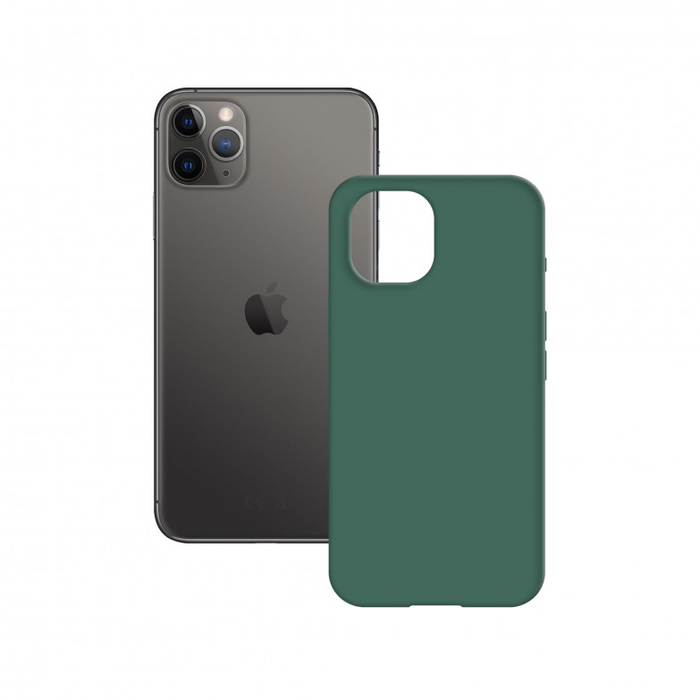 Semi-Rigid Case for iPhone 11 Pro Max, Anti-slip, Microfiber Lining, Wireless Charging Compatible, Green