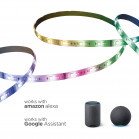 Tira SmartLED KSIX 5m, Recortable, 900 lm, Sincroniza música, App Compatible con Alexa, Google Home, Siri, Colores RGB+CCT