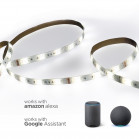 Tira SmartLED KSIX 5m, Recortable, 1000 lm, App Compatible con Alexa, Google Home, Siri, Blancos CCT