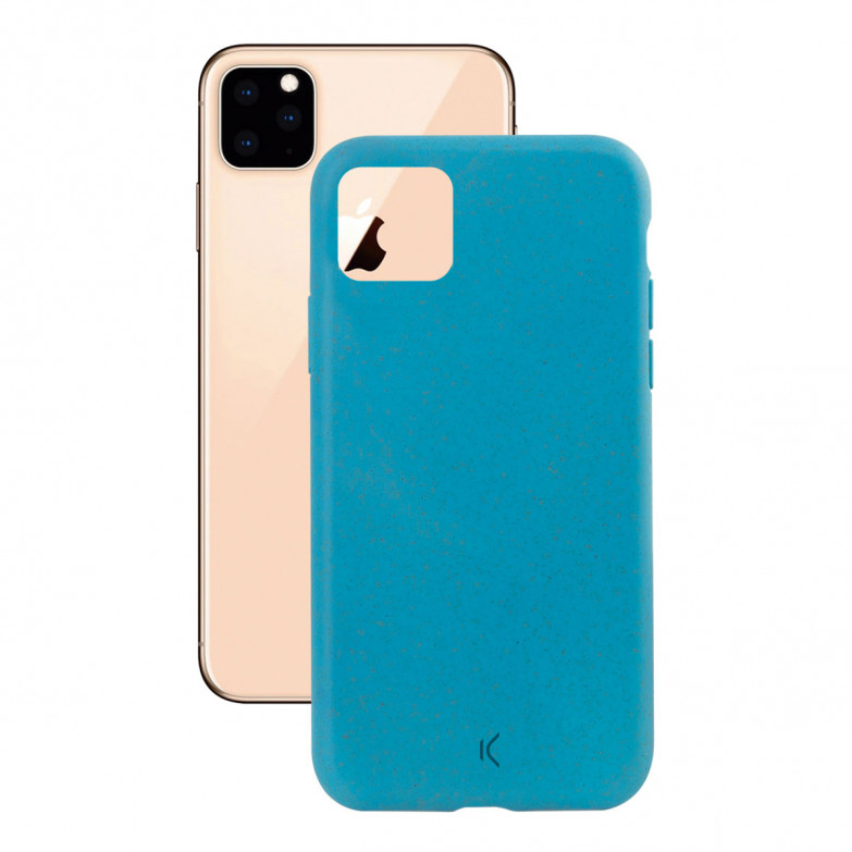 Funda Ecológica para iPhone 11 Pro Max, Semirrígida, Azul