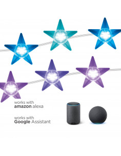 KSIX Star LED garland 5m,... 2