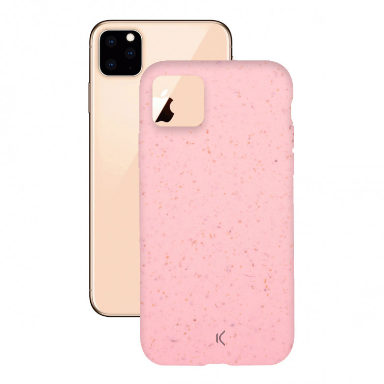 Funda Ecológica para iPhone 11 Pro Max, Semirrígida, Rosa