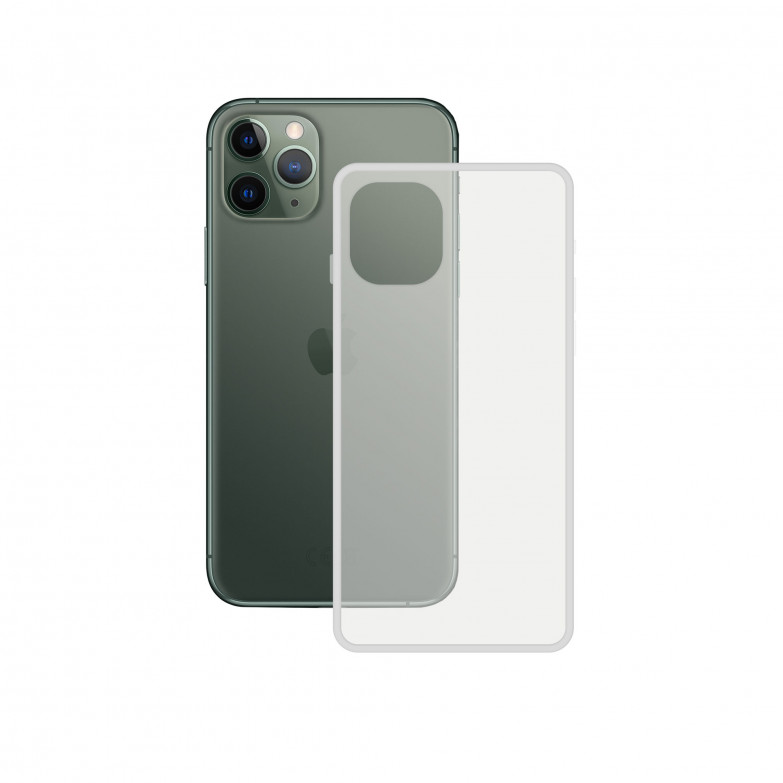 Funda semirrígida para iPhone 11 Pro Max, Laterales reforzados, Rígida, Compatible con carga inalámbrica, Transparente