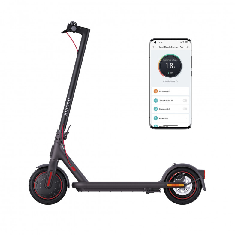 Electric Scooter Xiaomi Electric Scooter 4 Pro, 700W, Lithium Battery, 25km/h, Foldable, WiFi connection, Own App