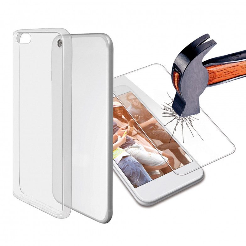Kit de Protección para iPhone 6, 6S, Semirrígida, Transparente