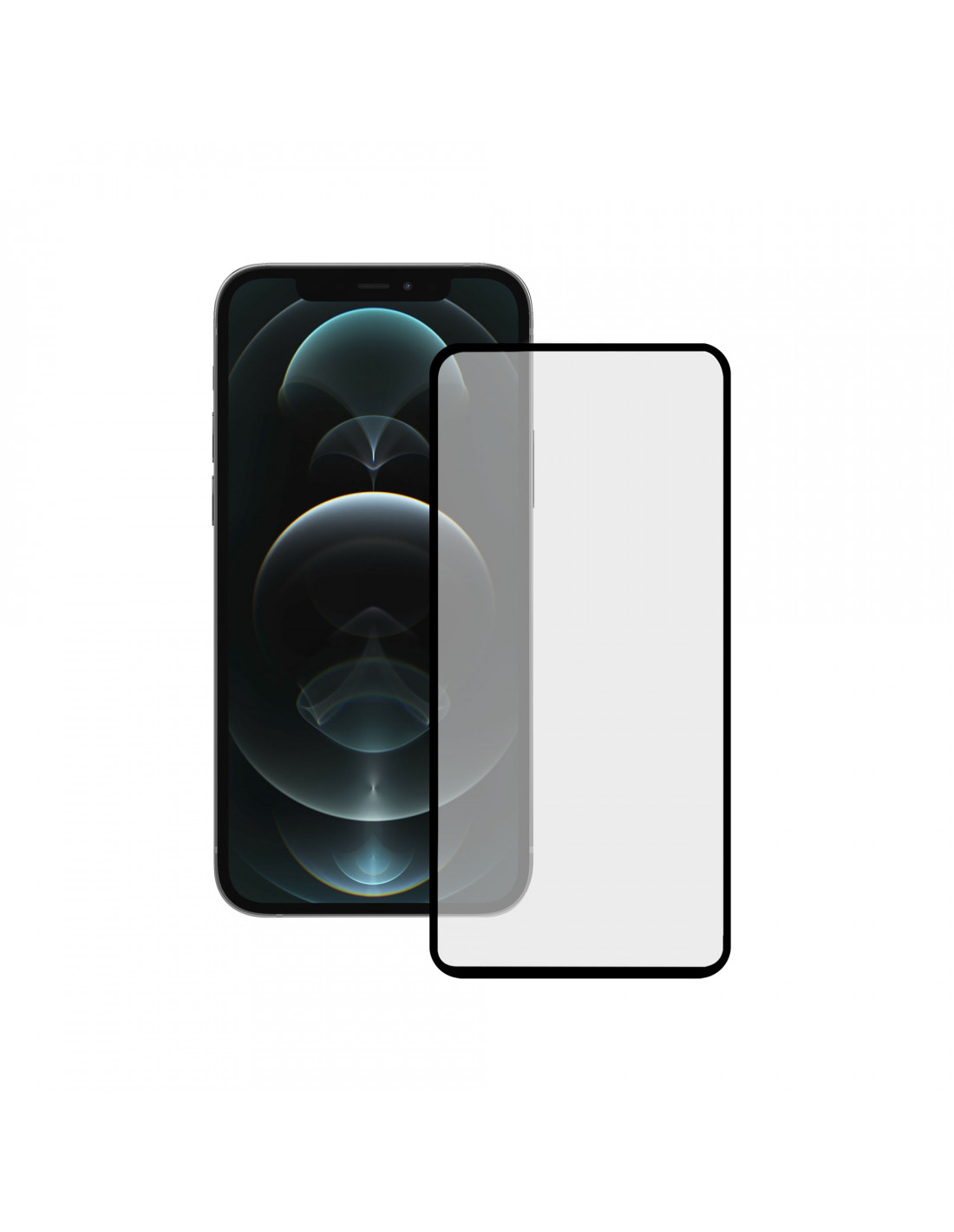 Protector de Pantalla de Cristal Templado Prio 3D para iPhone 12 Pro Max -  Negro
