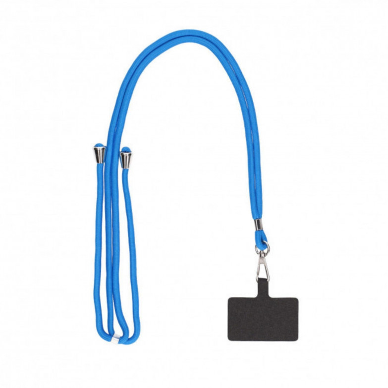 Ksix Universal Lanyard Strap With Card For Smartphone Blue