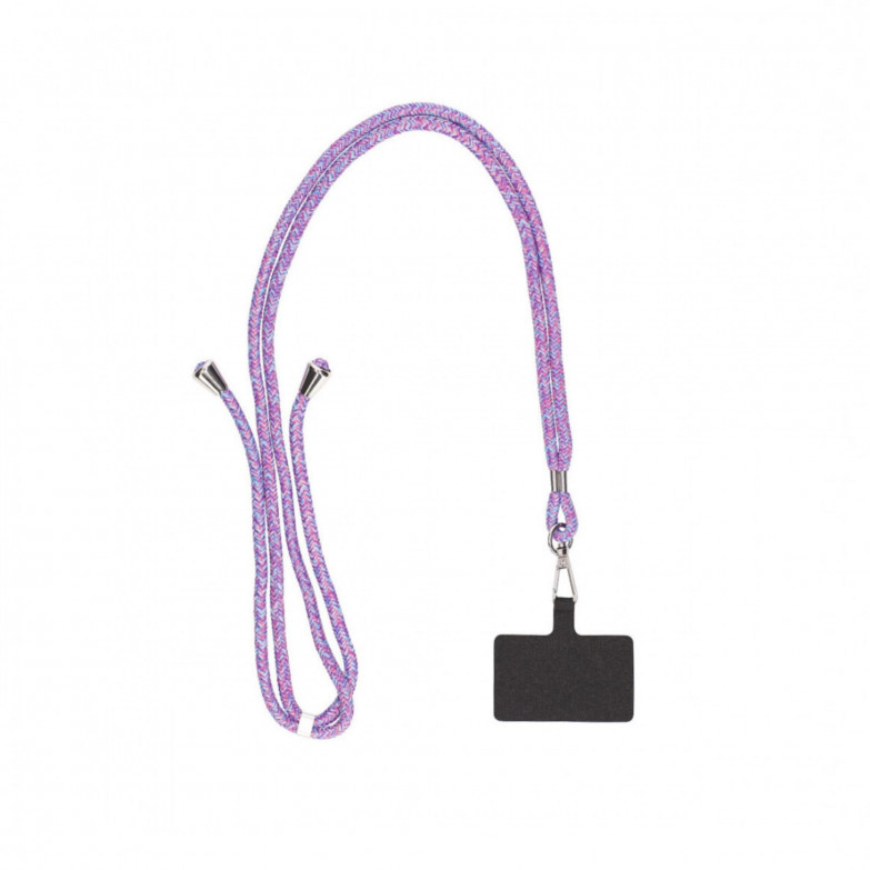 Ksix Universal Lanyard Strap With Card For Smartphone Violet