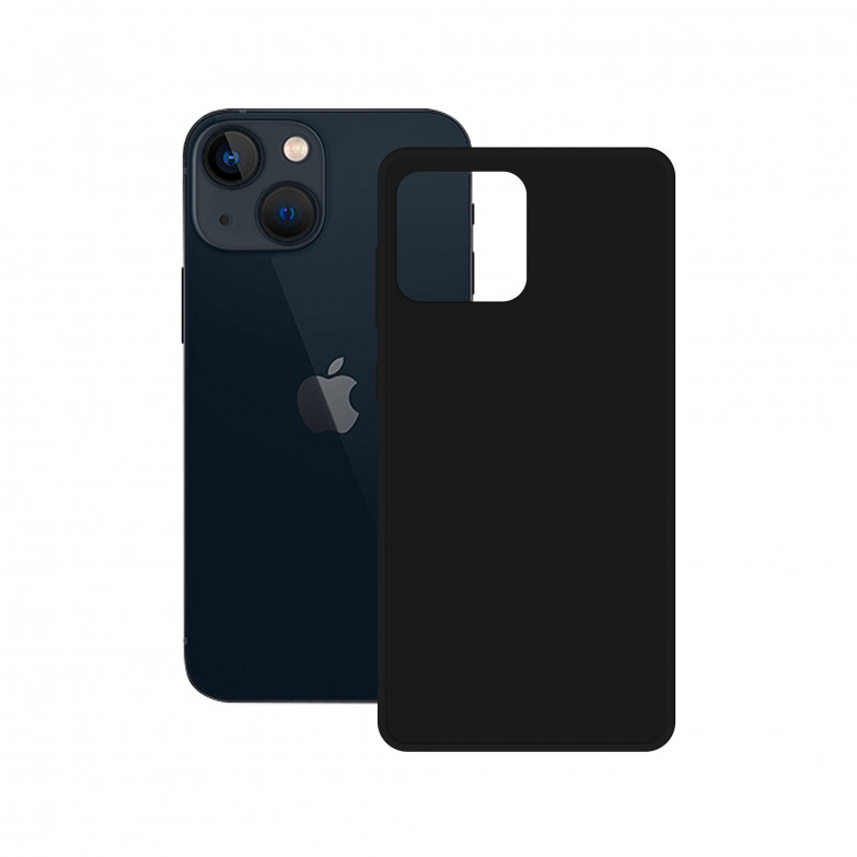 Funda acabado mate para iPhone 14, Antirralladuras y antihuellas, Compatible con carga inalámbrica, Negro