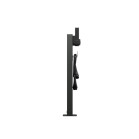 Wallbox Eiffel Basic pedestal, Single Mounting, Compatible with Copper SB, Indoor and Outdoor, IK10, Steel, Black