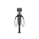Wallbox Eiffel Basic pedestal, Dual Mounting, Compatible Pulsar Plus + Commander 2, Indoor and Outdoor, IK10, Steel, Black