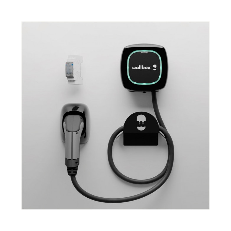 Wallbox Kit Pulsar Plus (chargeur de véhicule électrique, compteur de  puissance et câble dock) 22 kW, 5 m, T2 Noir