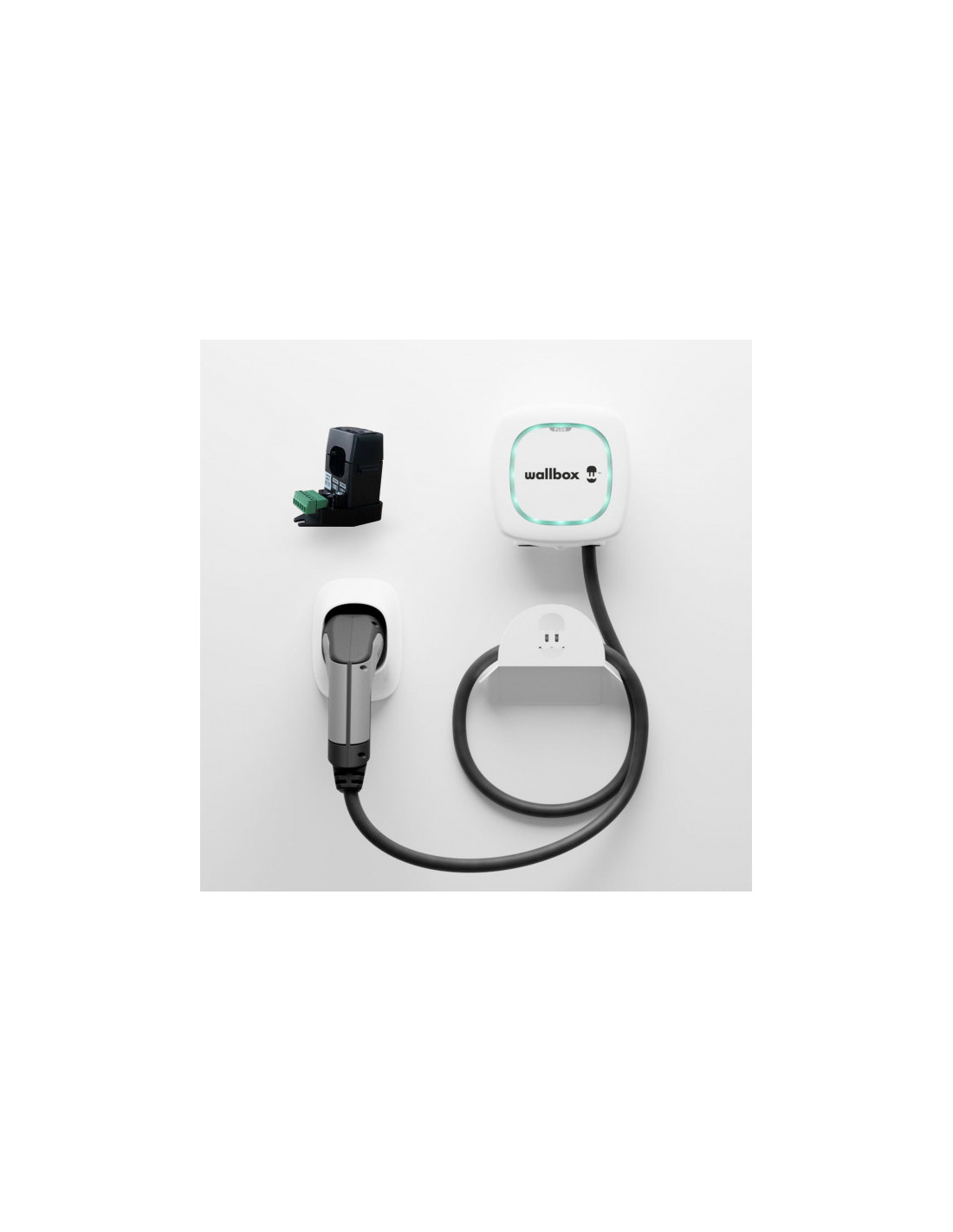 Wallbox Kit Pulsar Plus EV charger 5m, type 2, 7.4kW + Cab. holder + Power