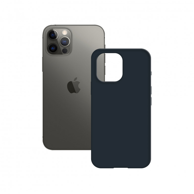 Semi-Rigid Case for iPhone 12 Pro Max, Anti-slip, Microfiber Lining, Wireless Charging Compatible, Blue