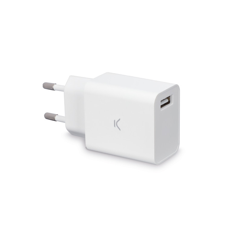 Ksix 12 W wall charger, USB-A port, White