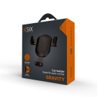 KSIX universal car phone holder, For air vent, Clamp fixing, Black