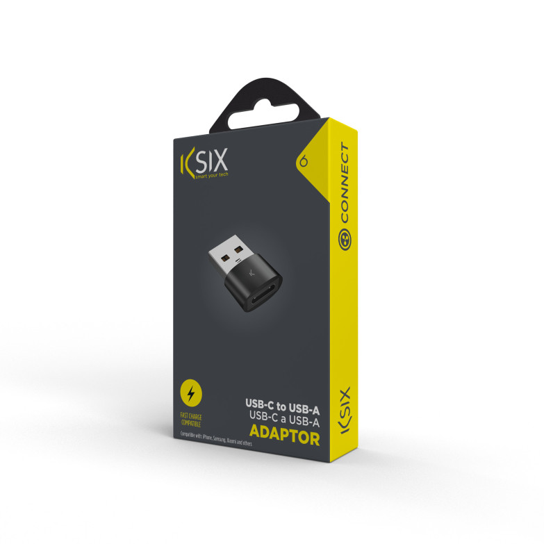 Adaptador, conectores USB-A y USB-C