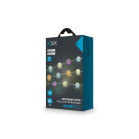 KSIX LED garland 10m, 16 RGB colors lighting, Remote control, Connected, IP65
