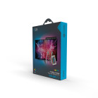 KSIX Colorful TV LED strips, remote control, 16 RGB colors, 4 dinamic modes, 6 strips of 53 cm