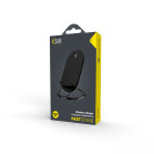Cargador inalámbrico sobremesa KSIX 10W, Tecnología Qi, Fast charge, Negro