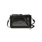 Funda Universal para smartphone, Ventana transparente y táctil, Flexible, Negro