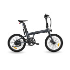 Bicicleta eléctrica plegable ADO A20 Air, App, Aut 100km, Correa de carbono, Frenos hidráulicos, Pantalla IPX7 IPS, Gris