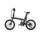 Bicicleta eléctrica plegable ADO A20 Air, App, Aut 100km, Correa de carbono, Frenos hidráulicos, Pantalla IPX7 IPS, Gris