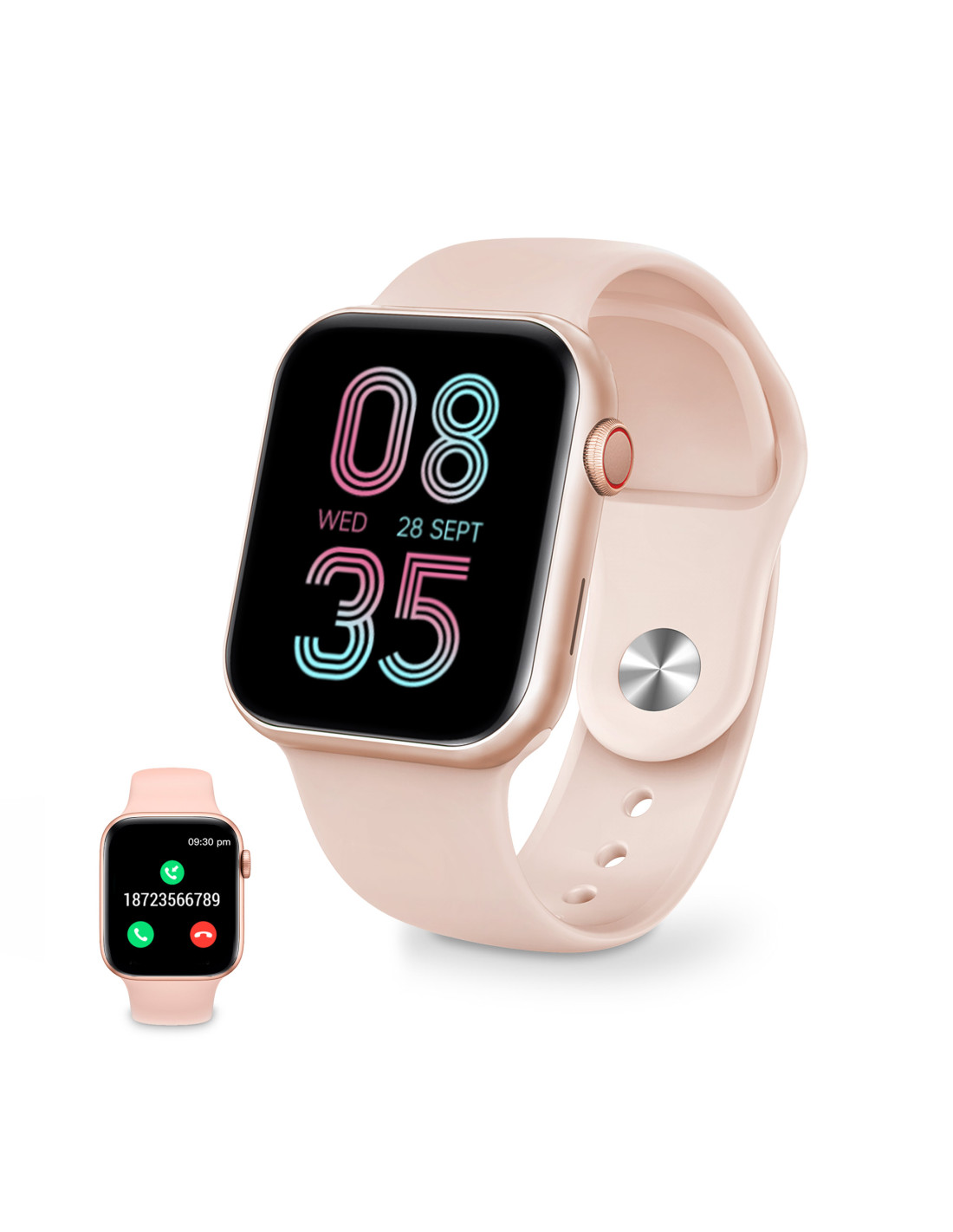Smartwatch Ksix Urban 3, 1.69 Táctil, 10 días, Correas compatibles Apple,  Monitoreo Salud, Modos deporte, Sumergible