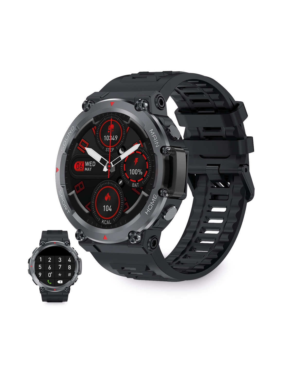 Ksix Urban 4 smartwatch, 2,15” IPS curved display, 5 days aut