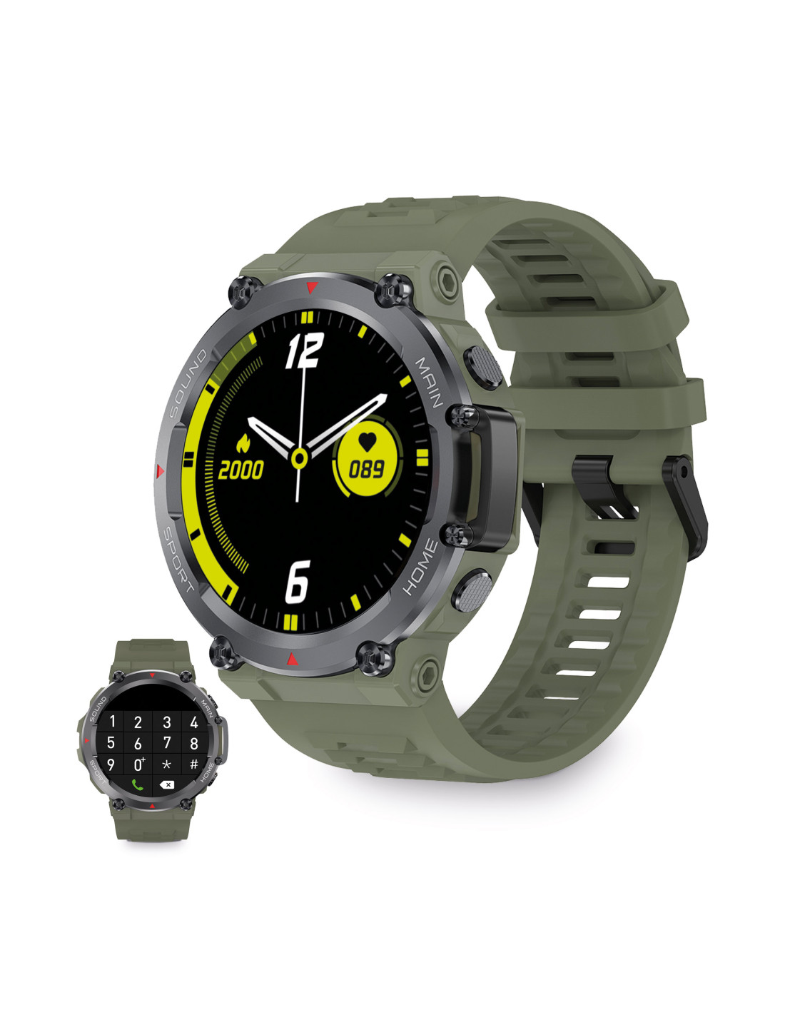 Ksix Urban 4 smartwatch, 2,15” IPS curved display, 5 days aut