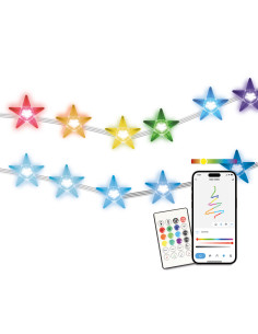 KSIX Star LED garland 5m,...