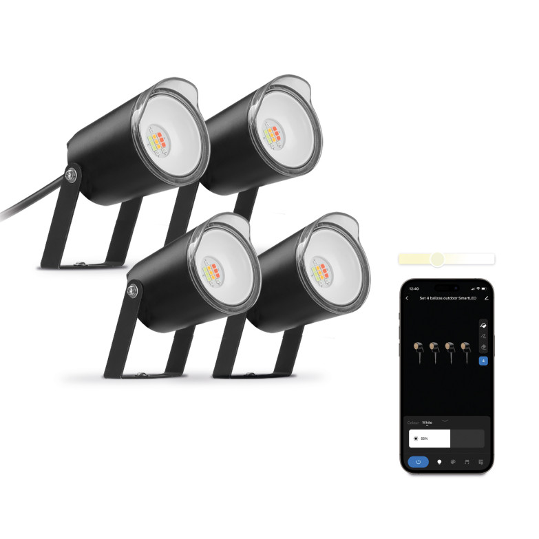 Set of 4 KSIX SmartLED outdoor...