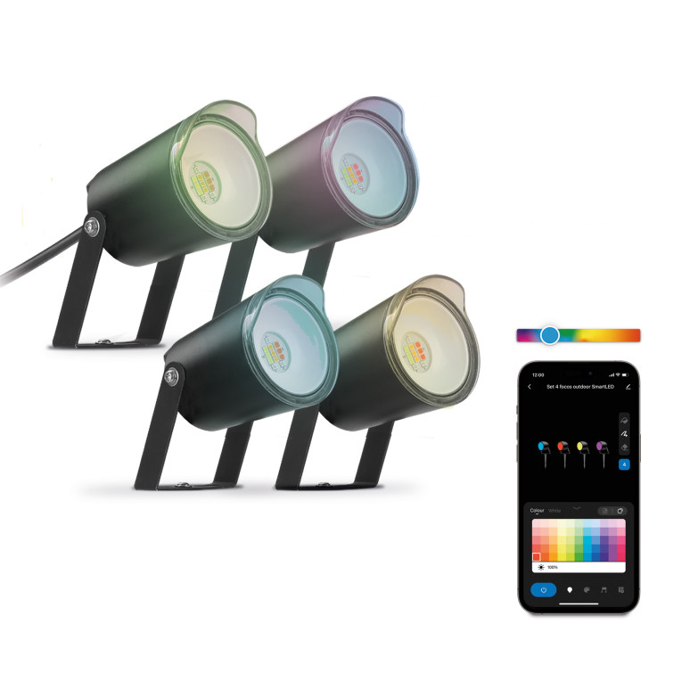 Set of 4 KSIX SmartLED outdoor...