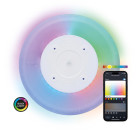 KSIX Duo SmartLED panel, RGB+CCT, 42 cm diameter, 2.450 lm, 24 W, Tuya Smart app, Voice assistants, White