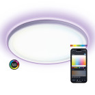 Panel SmartLED KSIX Duo, RGB+CCT, Diámetro 42 cm, 2.450 lm, 24 W, App Tuya Smart, Asistentes de voz, Blanco