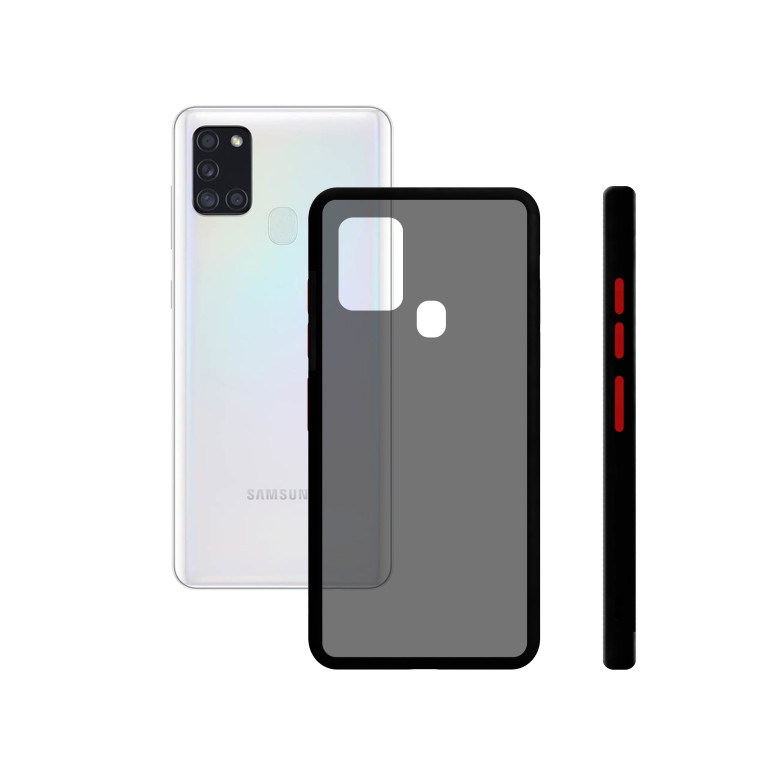 Funda para Samsung Galaxy A21S, Semirrígida, Negro