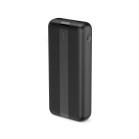Contact powerbank 20,000 mAh, Lithium polymer, 10,5 W, Simultaneous charging, USB-A to USB-C cable included, Black
