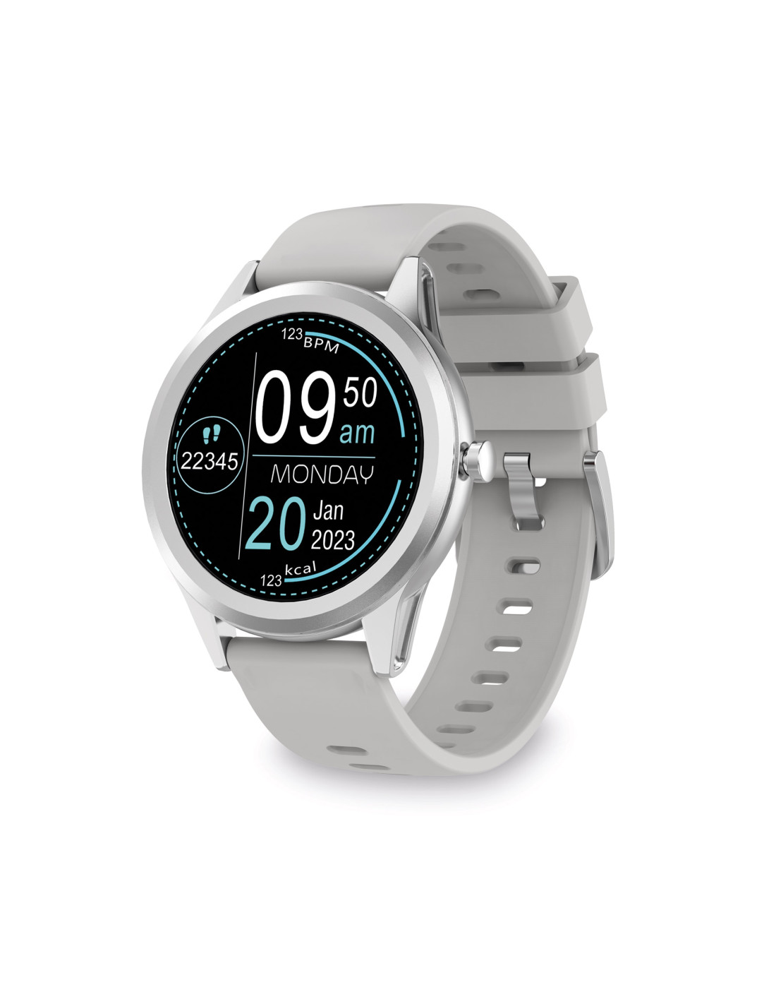 Ksix Globe smartwatch, Ultra thin 1,28 Multitouch Display, BT5.0+BLE, 5  days, Monitoring