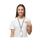 Colgante para móvil Universal con tarjeta adaptadora, largo 160 cm, Blanco