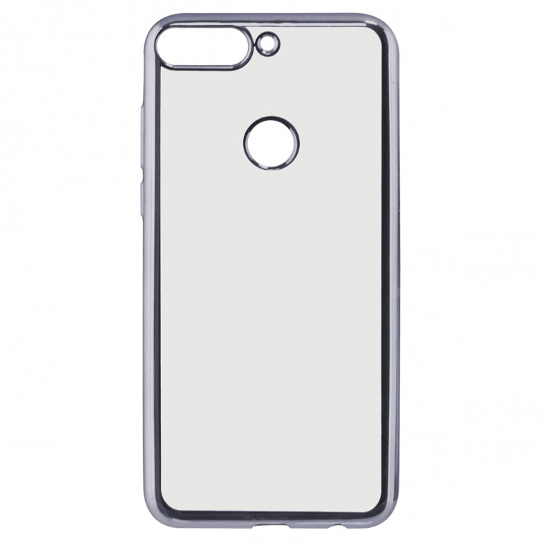 Ksix Metal Flex Cover Tpu For Huawei Y7 2018 Metallic Gray