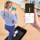 Cinta de andar Kingsmith WalkingPad C2, Panel LED, 6km/h, Plegable, Bluetooth, Silenciosa, Conectada, Negra