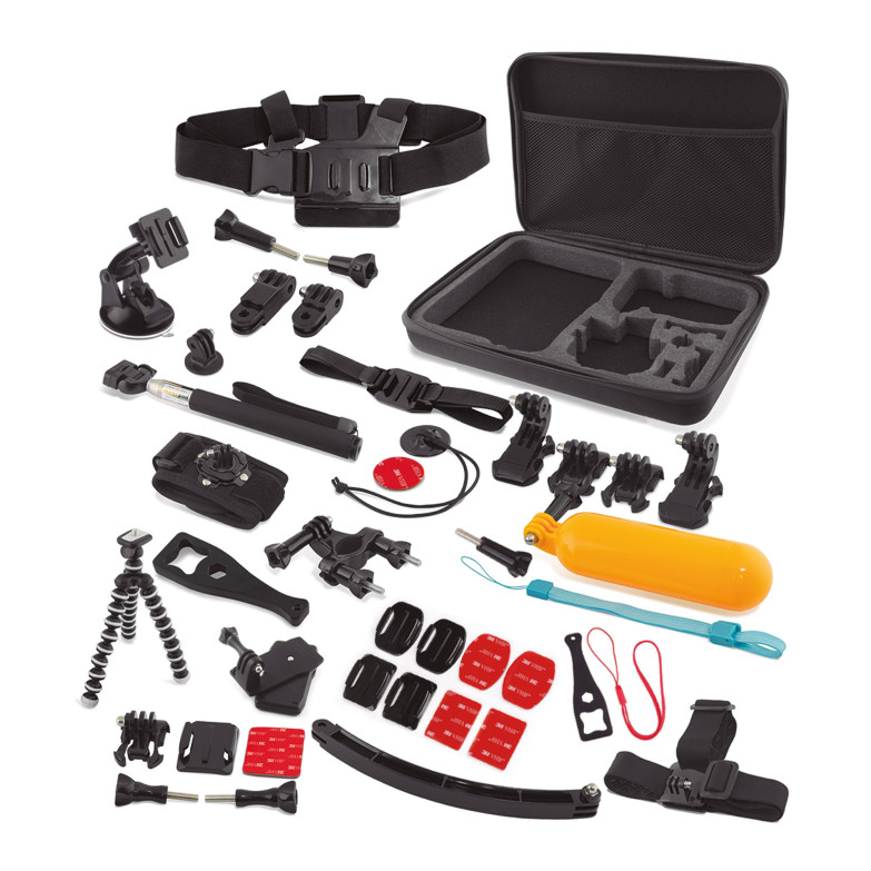 Ultimate Pack Ksix, 22 Accesorios en 1, Compatible con GoPro y otras cámaras deportivas