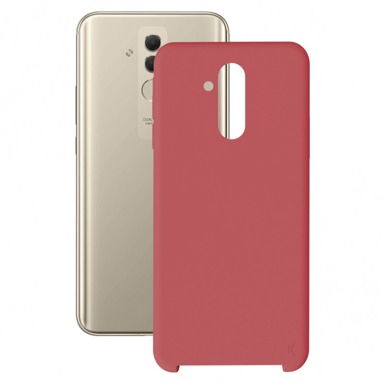 Funda para Huawei Mate 20 Lite, Semirrígida, Rojo