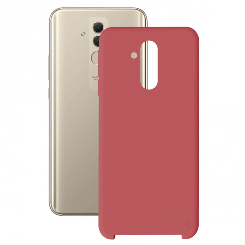 Ksix Soft Silicone Case For Huawei Mate 20 Lite Red